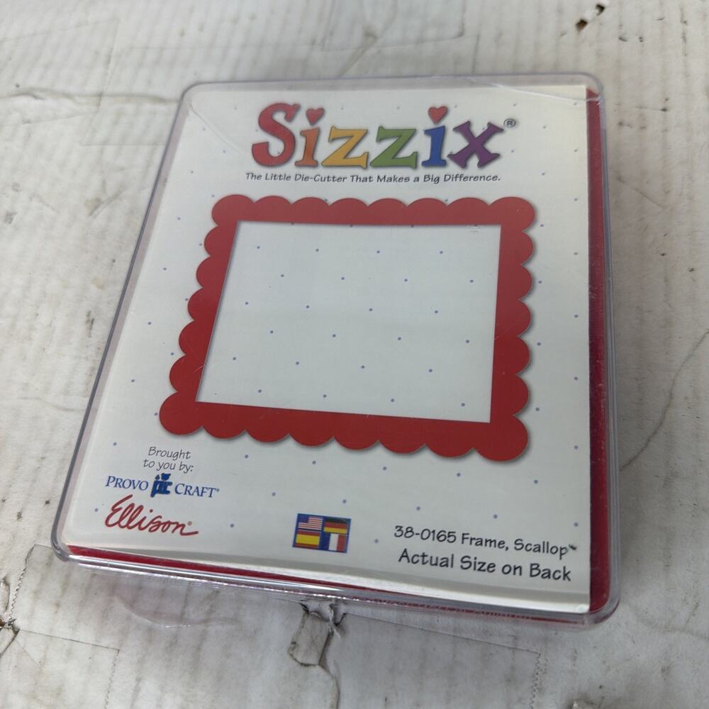 Sizzix Die-Cutter Lg Provo Craft Ellison Frame Scallop New Sealed Broken Case